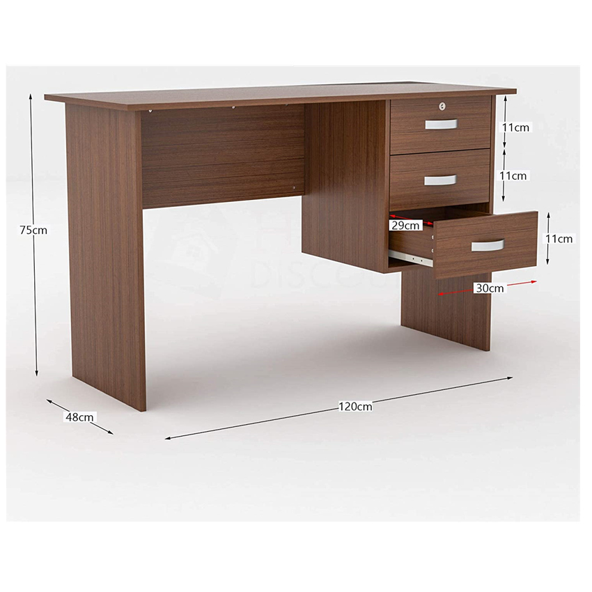 1.2m Home Study Desk (Dark Walnut)